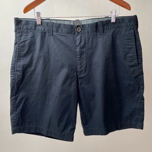 New Men's J. Crew 9" Stretch Chino Shorts, Navy Blue, Size 38